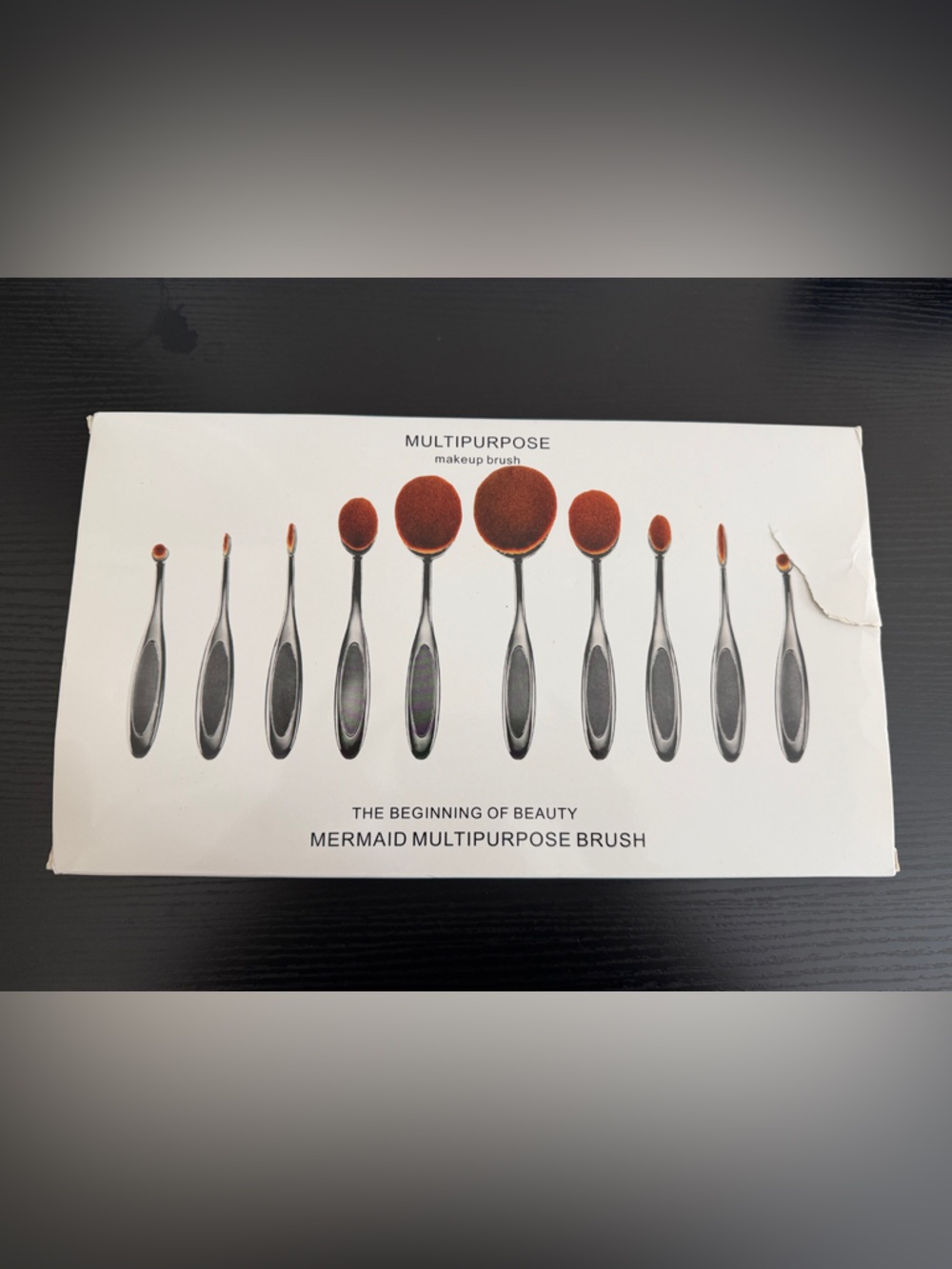 Mermaid Multipurpose Makeup Brush Set - Brown Bristles